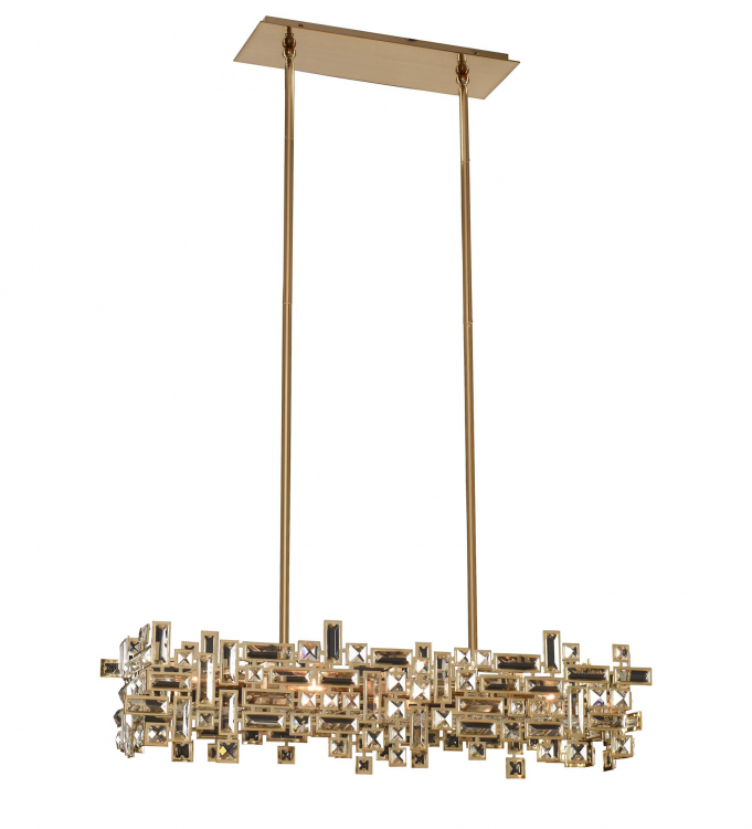 Vermeer 6 Light Linear Chandelier