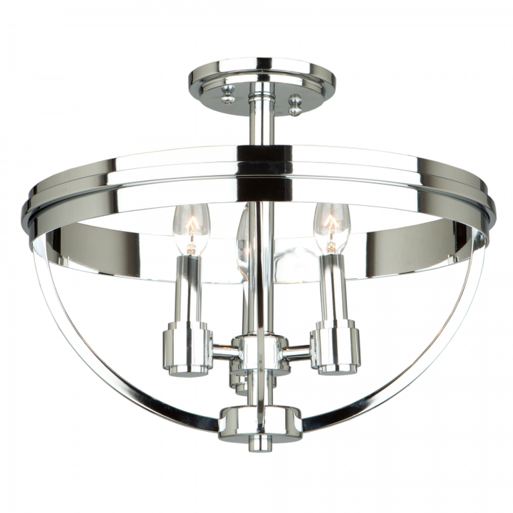 Roxbury 3 Light Semi Flush Mount