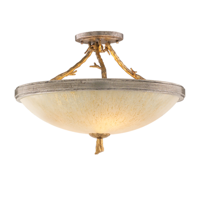 Parc Royale 3 Light Semi Flush Mount