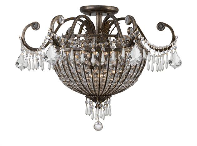 Vanderbilt 9 Light Semi Flush Mount