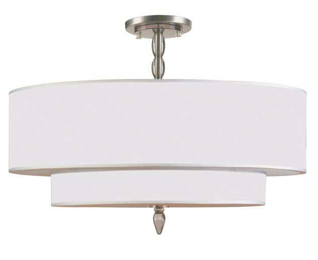 Luxo 5 Light Semi Flush Mount