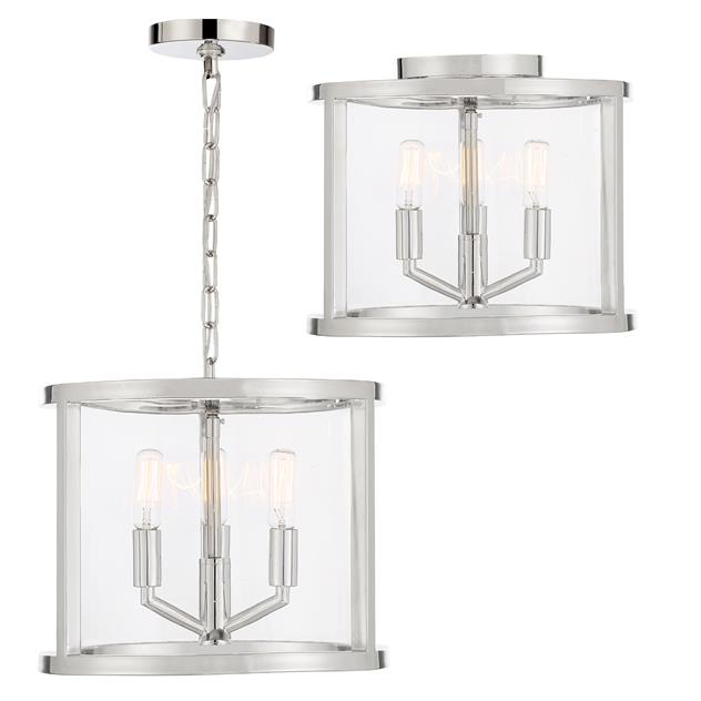 Devon 3 Light Flush Mount Or Lantern