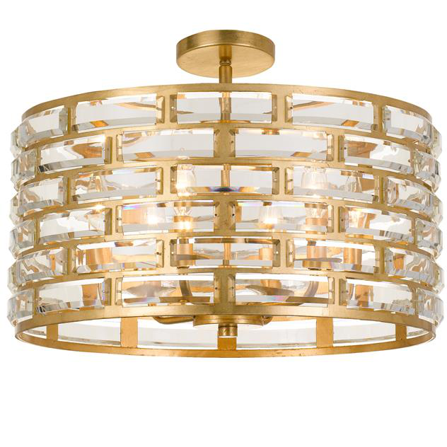 Meridian 6 Light Semi Flush Mount