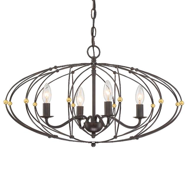 Zucca 4 Light Chandelier