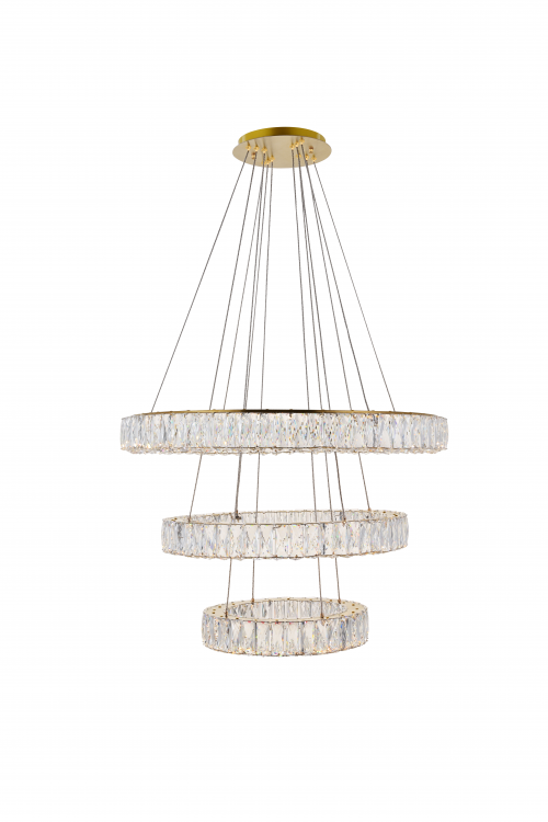 Monroe 3 Tier LED Chandelier