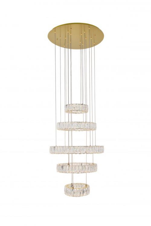 Monroe 5 Tier LED Chandelier