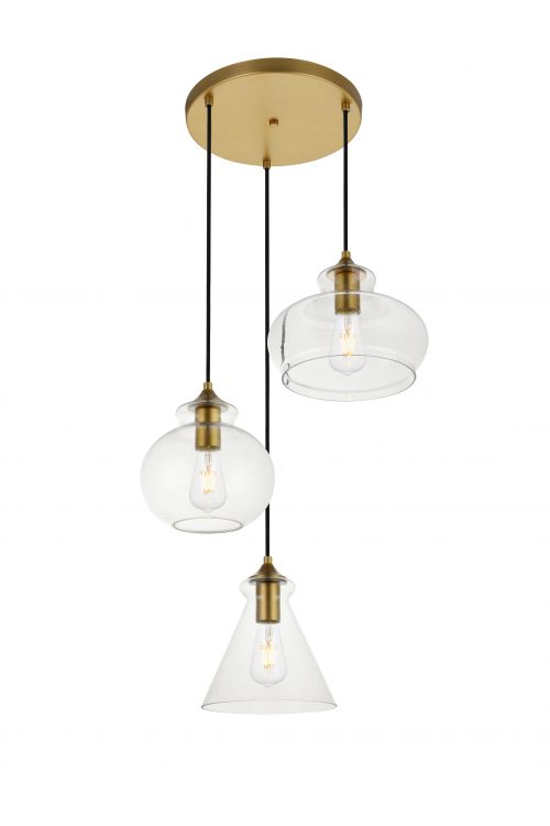 Destry 3 Light Pendant