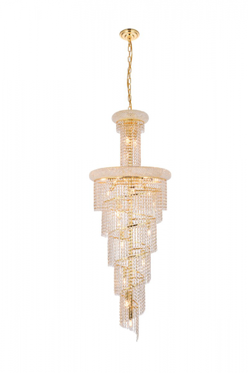 Spiral 22 Light Chandelier