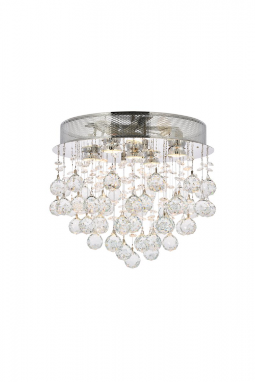 Galaxy 5 Light Round Crystal Flush Mount