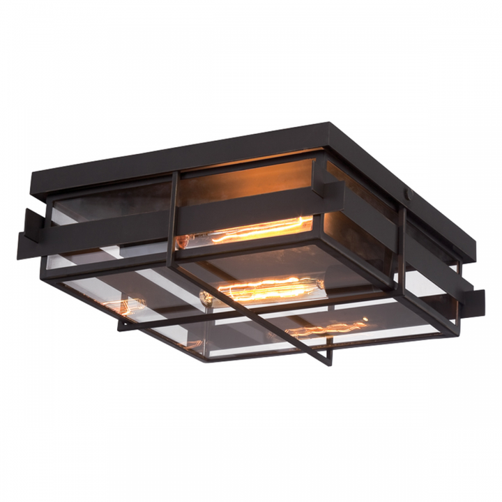 Muller 2 Light Outdoor Flush Mount