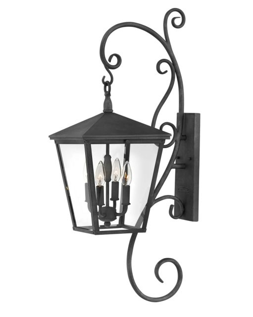 Trellis Outdoor 4 Light Wall Lantern With Scroll