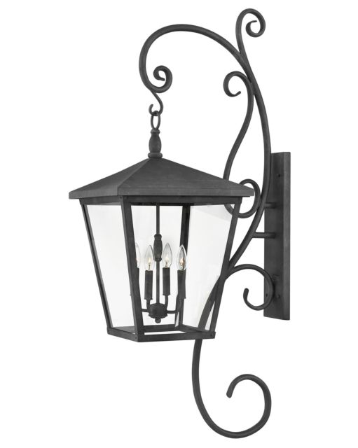 Trellis Outdoor 4 Light Wall Lantern With Scroll