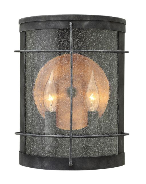 Newport Outdoor 2 Light Wall Lantern