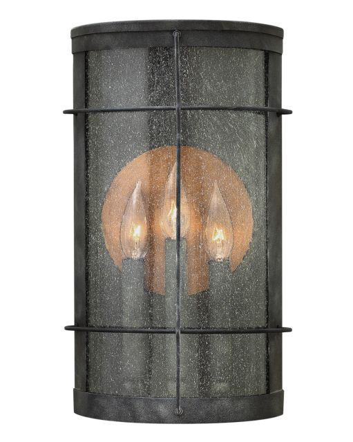 Newport Outdoor 3 Light Wall Lantern