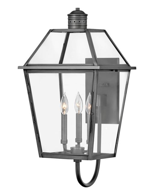 Nouvelle Outdoor 3 Light 13 Inch Wall Lantern