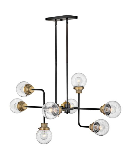 Poppy 8 Light Linear Chandelier