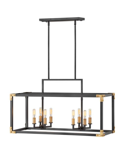 Louis 8 Light Linear Chandelier