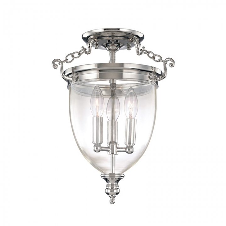 Hanover 3 Light Semi Flush Mount