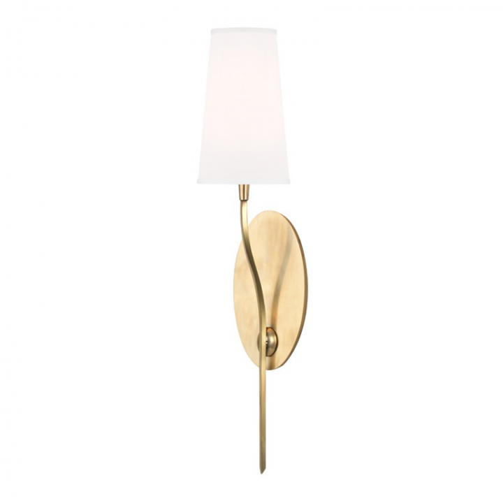 Rutland Wall Sconce With White Shade