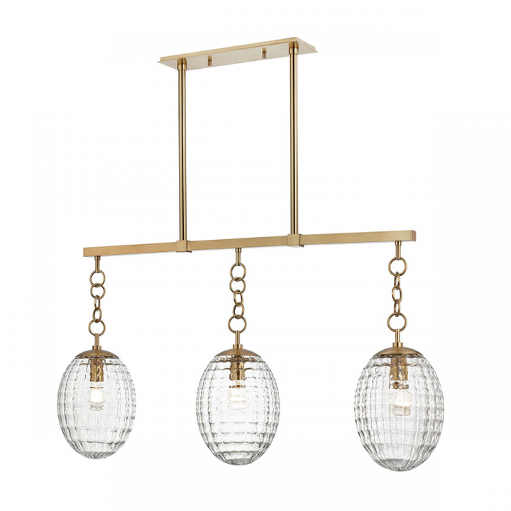 Venice 3 Light Linear Chandelier