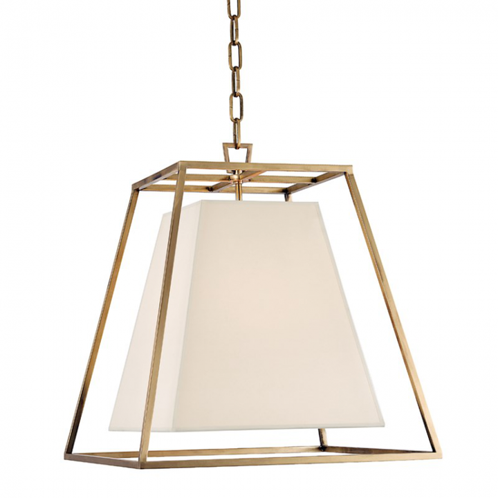 Kyle 4 Light Pendant With White Shade