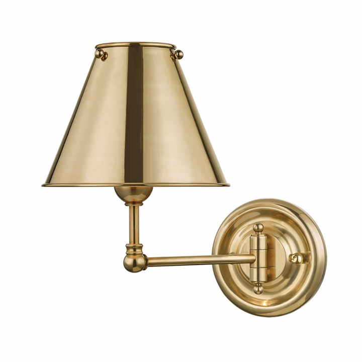 Classic Wall Sconce With Metal Shade