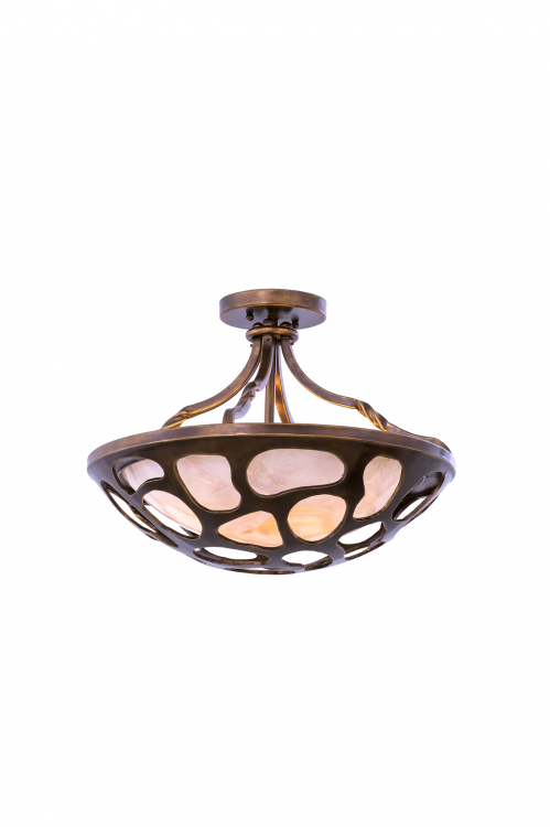 Gramercy 3 Light Semi Flush Mount