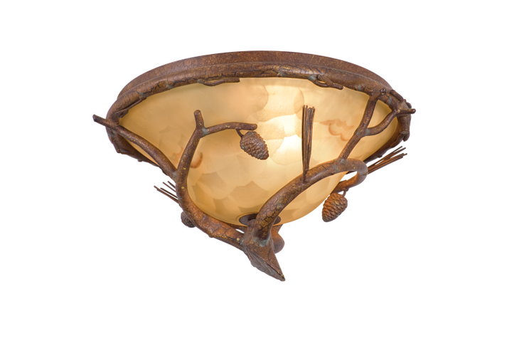 Ponderosa 2 Light Outdoor Flush Mount