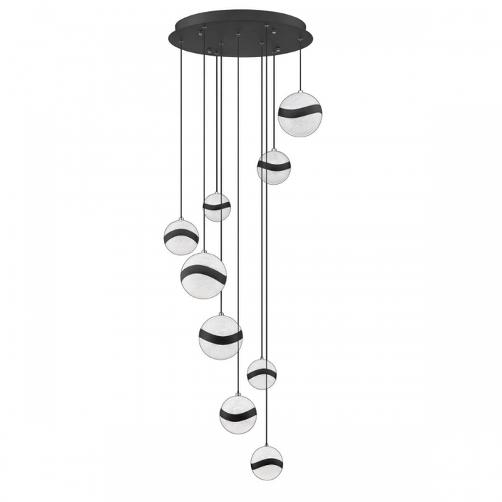 9-light LED Chandelier Pan