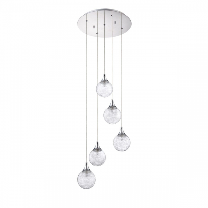 Fybra 5-light Chandelier Pan