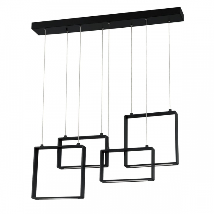 Quadron 4-light LED Linear Chandelier