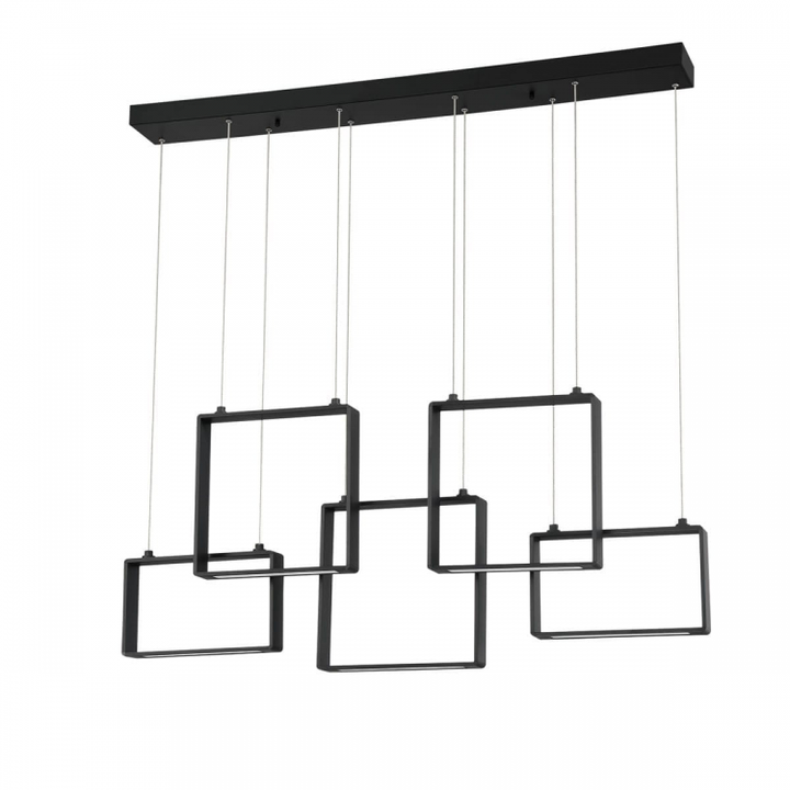 Quadron 5-light LED Linear Chandelier