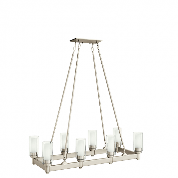 Circolo 8 Light Linear Chandelier