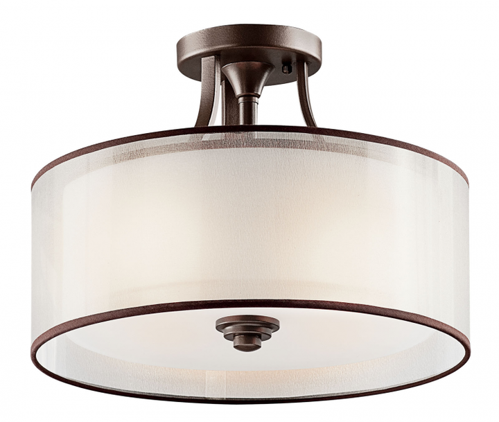 Lacey 3 Light Semi Flush Mount