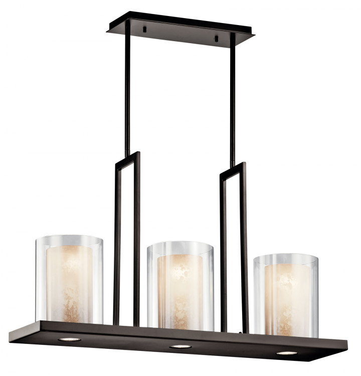 Triad 3 Light Linear Chandelier