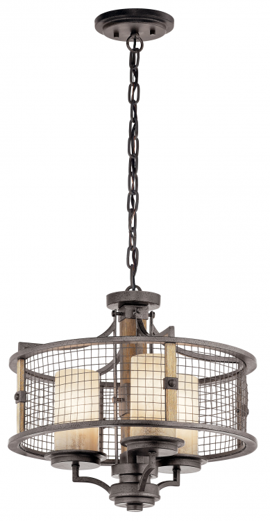 Ahrendale 3 Light Semi Flush Mount