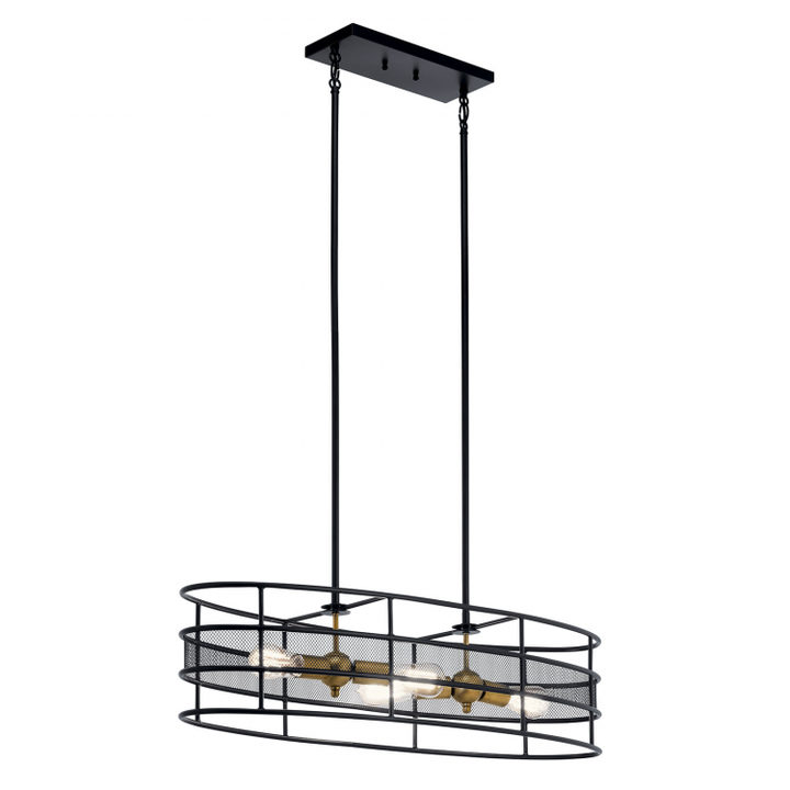 Piston 4 Light Linear Chandelier