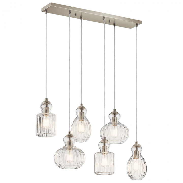 Riviera 6 Light Linear Chandelier