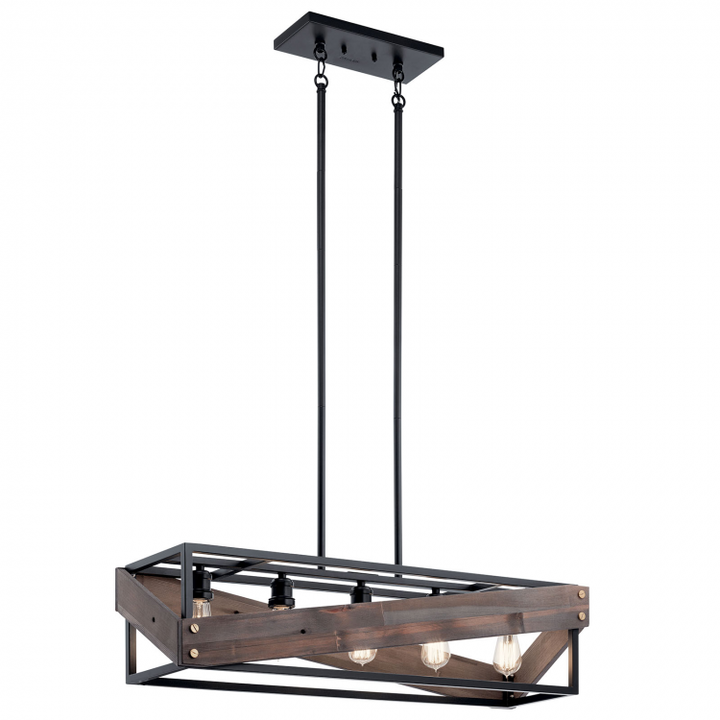 Fulton Cross 5 Light Linear Chandelier