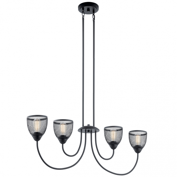 Voclain 4 Light Linear Chandelier