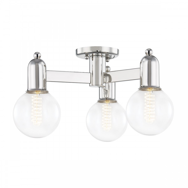 Bryce 3 Light Semi Flush Mount