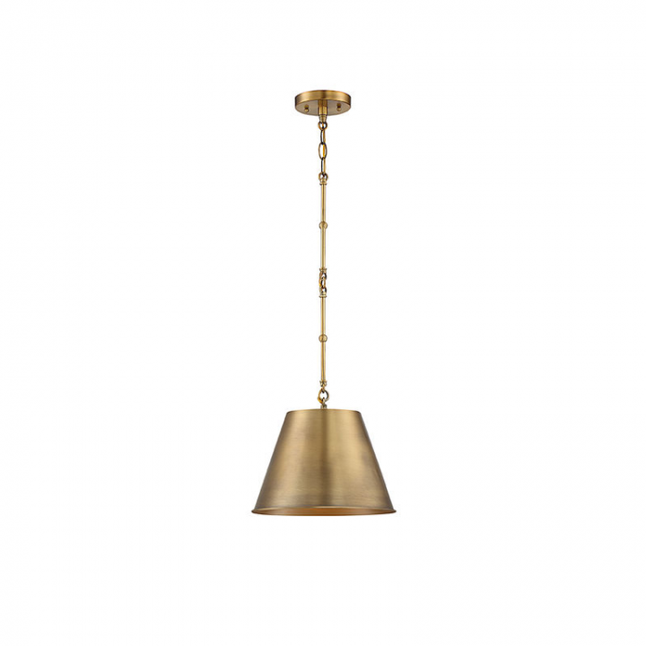 Alden 1 Brass Pendant