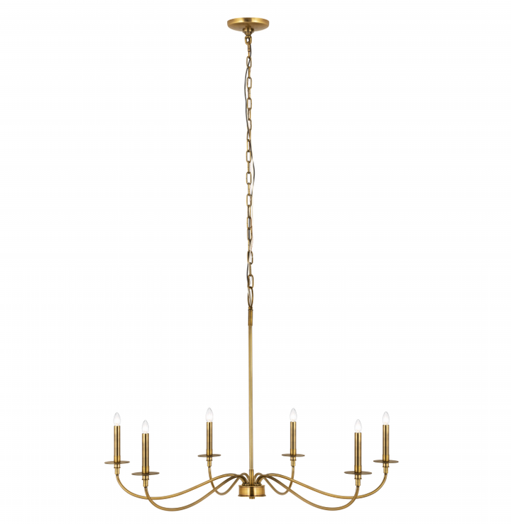 Arrington 6 Light 42 Inch Chandelier