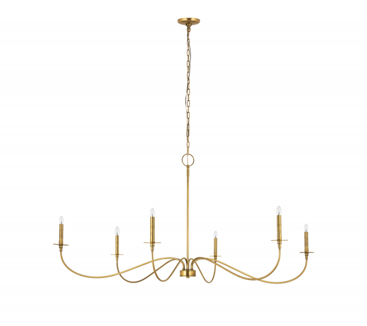 Arrington 6 Light 63 Inch Chandelier