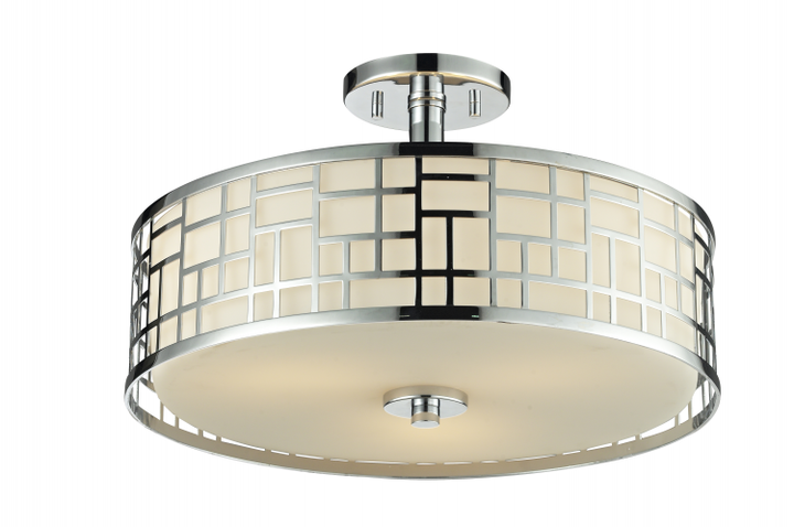 Elea 3 Light 16 Inch Semi Flush Mount