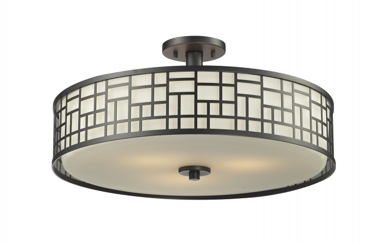 Elea 3 Light 20 Inch Semi Flush Mount