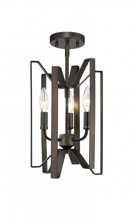 Marsala 3 Light Semi Flush Mount