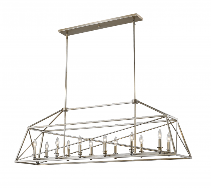 Trestle 12 Light Linear Chandelier