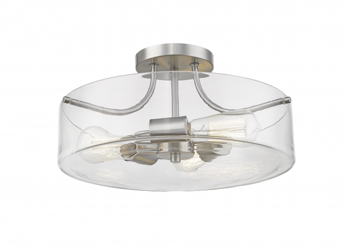 Delaney 3 Light Semi Flush Mount