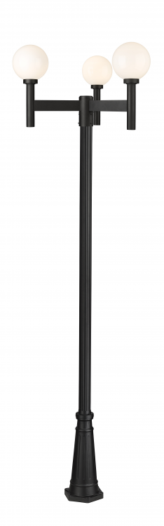 Laurent 3 Light 9 Foot Outdoor Post Mount